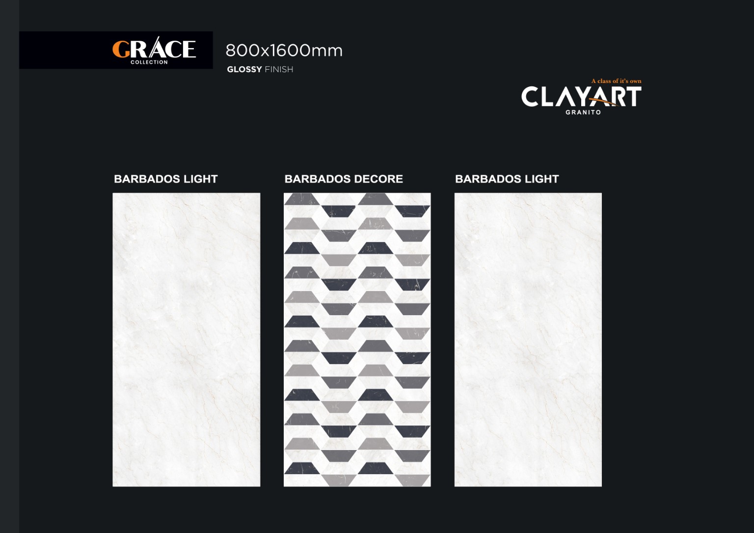 Barbados Light tile from Morbi, India